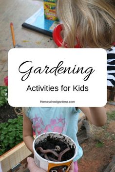 Simple ways to garden with your kids. Get your kids in the garden with child-led activities. | homeschoolgardens.com #gardening #gardeningwithkids #growfood #homeschoolscience #kidsgarden #kidsinnature #naturestudy Garden Activities For Kids, Gardening Activities For Kids, Child Led Activities, Gardening Kids Activities, Gardening With Kids, Gardening Activities, Kids Vegetables, Garden Kids, Garden Activities