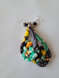 African Cloth Earrings Handmade Cloth Earrings, More Code, Earrings Handmade, Novelty Christmas, Drop Earrings, Christmas Ornaments, Holiday Decor