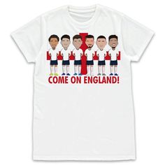 England Football Come On England Mens T-Shirt Sizes S-3XL Unofficial EurosFantastic Sublimated T-shirt a great gift for all England football fans- support our boys this summer 2 Design Choices Available:DESIGN 1      Southgate, Maguire, Stones, Sterling, Rashford, KaneDESIGN 2      Trent AA, Rice, Mount, Foden, Grealish, SanchoT- Shirt Colours Available: WhitePrint - Our prints are high quality sublimated prints for an excellent finish that is expected to last the lifetime of the t-shirt if wash Team Spirit T-shirt With Sublimation Print For Fans, Father's Day Team Spirit Graphic T-shirt, Father's Day Fan Apparel T-shirt With Team Name, Novelty Fan Merchandise T-shirt With Letter Print, Father's Day Team Spirit Crew Neck T-shirt, Father's Day Team Spirit T-shirt With Crew Neck, Father's Day Fan Merchandise Crew Neck T-shirt, Father's Day Fan Apparel T-shirt With Short Sleeve, Father's Day Fan Merchandise T-shirt With Crew Neck