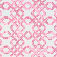 an abstract pink and white background with overlapping links in the shape of circles on a light blue background