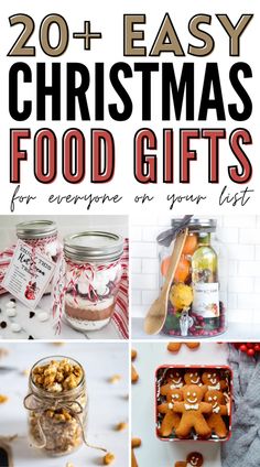 christmas food gifts that are easy to make and can be made in less than 20 minutes