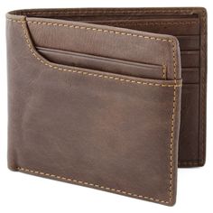 This genuine, chocolate brown leather wallet is as innovative as it is practical, in a stunning asymmetrical design. Features 2 note compartments, 8 card slots, and an extra front pocket for your ID or driver's license. Crafted for the stylish, modern man, your cards and anything else with RFID chips is protected thanks to the special lining. Store your cash and cards safely and efficiently in this elegant and functional wallet. Phone Clutch Wallet, Minimalist Clutch, Minimalist Leather Wallet, Brown Leather Wallet, Best Purses, Best Wallet, Etienne Aigner, Credit Card Wallet, Designer Wallets