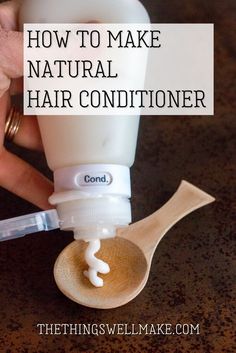 Take control of the ingredients that go into your hair products by making them at home. This easy, DIY hair conditioner uses natural ingredients to leave your hair feeling soft and tangle free, and is light enough to use as a leave-in conditioner too. #DIY #Conditioner #haircare #natural #essentialoils Homemade Hair Conditioner, Easy Diy Hair, Hair Growth Conditioner, Homemade Conditioner, Diy Hair Growth