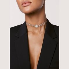 CHANEL BOUTON DE CAMÉLIA CHOKER 18K white gold and diamonds 2.24 total diamond carat weight Camelia Chanel, Diamond Choker Necklace, Chanel Store, Chanel Necklace, Couture Mode, Diamond Choker, Chanel Jewelry, Jewelry Choker, Dream Jewelry