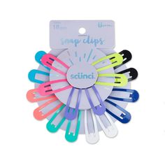 What?s better than a snap clip for hair? EIGHTEEN snap clips! These little style helpers come in 9 different colors, two each. You can hold wisps of hair in place anywhere and everywhere, and with color options like neon pink and mint, you will get noticed! Snap clips are versatile and easy to use. Just bend one way to open and the other way to snap closed. Clip hair away from your face when you?re cleansing or putting on makeup. Or snap on a bunch just to keep hair where you want it or just to Travel Hair, Bun Maker, Stylish Headbands, Hair Styling Tools, Glitter Hair, Snap Clips, Girls Hair Accessories, Up Girl, Claw Clip