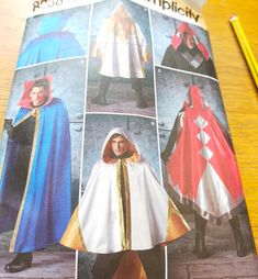 the pattern for this cape is very easy to sew