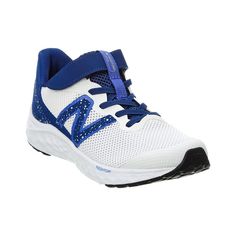 About The Brand: A Favorite Of Professionals And Home Athletes Alike. Fresh Foam Arishi V4 Bungee Sneaker In White/Blue Textile With Logo Accents Adjustable Strap With Velcro Closure Lightly Padded Insole Rubber Sole With Traction Imported Sporty New Balance Running Shoes With Perforations, New Balance Running Shoes With Perforations, Sporty Non-slip Lace-up Running Shoes, New Balance Sneakers For Sports, New Balance Sneakers With Elastic Laces And Round Toe, New Balance Sneakers With Elastic Laces, Sporty New Balance Sneakers With Elastic Laces, Athleisure Sneakers With Perforations For Training, Athleisure Training Sneakers With Perforations