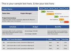 a project plan is shown with arrows pointing to the right and left side of it