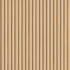 a wooden wall with vertical slats in the middle and one side painted light brown