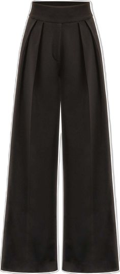 Elegant Wide Leg Bottoms For Semi-formal Occasions, Formal Wide Leg Pants With Belt Loops, Chic Black Semi-formal Pants, Chic High-waist Evening Culottes, Chic High-waist Culottes For Evening, Chic High Waist Culottes For Evening, Elegant Formal Wide-leg Culottes, High Waist Culottes For Evening, Elegant Wide-leg Formal Culottes