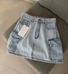 Jeans Cargo, Cargo Jeans, Jean Skirt, Teen Fashion Outfits, New Wardrobe, Cropped Top, Outfits Casuales