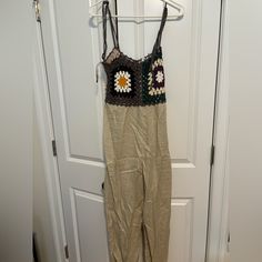 Woman’s Zara Jumpsuit Never Been Worn With Tags On! Beige Cotton Overalls For Summer, Fitted Overalls For Beach, Fitted Beach Overalls, Fitted Zara Pants For Beach, Zara Summer Jumpsuits And Rompers For Beach, Zara Summer Beach Jumpsuits And Rompers, Zara Summer Beach Jumpsuit, Sleeveless Beach Jumpsuits And Rompers By Zara, Fitted Beach Overalls For Spring