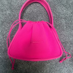 Beautiful Brand New No Flaws! Comes With Dust Bag. Used Once. Great For Summer. Alexander Wang Handbag. Luxury Pink Bucket Bag With Top Carry Handle, Luxury Pink Top Handle Bucket Bag, Luxury Pink Double Handle Bucket Bag, Pink Top Handle Bucket Bag With Detachable Strap, Pink Top Handle Bucket Bag, Designer Pink Bucket Bag For Travel, Luxury Pink Shoulder Bucket Bag, Pink Shoulder Bucket Bag For Shopping, Luxury Pink Bucket Bag For Shopping