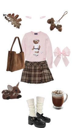 Girly Autumn Aesthetic, Autumn Coquette Outfits, Pink Autumn Outfit, Coquette Autumn Outfits, Fall Coquette Outfits, Coquette Fall Outfits, Pink Autumn Aesthetic, Mina Core, Girly Fall Outfits