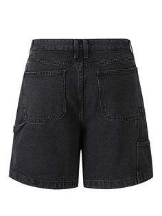 This is a comfortable and casual shorts that are made out of sturdy cotton 100% denim fabric. With standard short silhouette and carpenters detail including pockets, side loops, and more, it is comfortable to wear in a daily life. - Side carpenter pocket detail- Side hammer look detail- Standard short silhouette- Stone washed denim fabric Utility Jean Shorts With Pockets, Utility Style Short Cargo Jeans, Utility Denim Shorts With Pockets, Utility Jean Shorts With Multiple Pockets, Utility Style Cotton Cargo Jeans Short Length, Utility Denim Shorts With Cargo Pockets, Utility Style Cotton Cargo Shorts, Utility Cargo Jeans In Cotton, Utility High Rise Jean Shorts With Pockets