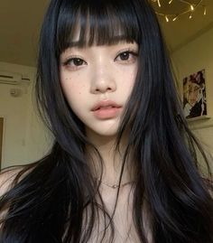 Wasian Girl Faceclaims, Korean Girl Reference, Asian With Brown Hair, Face Claim Black Hair, Ulzzang Face Claim, Face Claims Female Asian, Face Claims Asian, Japanese Face Claim Female