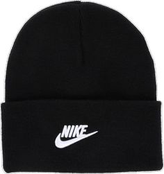 Casual Hat For Winter Sports, One Size Fits Most, Casual Fitted Beanie For Fall, Classic Black Beanie For Fall, Casual Hats For Winter Sports, Casual Beanie For Streetwear, Casual Winter Beanie Cap, Casual Warm Beanie For Winter Sports, Sporty Beanie For Cold Weather, Casual Warm Solid Color Beanie