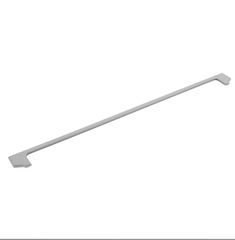 an image of a white handle for a cabinet door on a white background with clippings