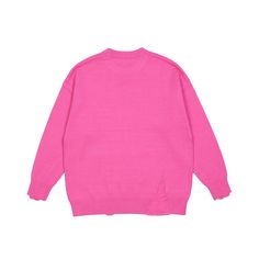 This Fnacha loose fit crew neck sweater is made of high-quality cotton for a comfortable and stylish fit. The fashionable design features a hedging style and is available in white, red, and black. Available in sizes M, L, and XL. Elevate your wardrobe with this versatile and trendy sweater. Pink Crew Neck Sweater Solid Color, Pink Crew Neck Sweater With Solid Color, Solid Color Crew Neck Sweater For Layering, Oversized Solid Color Crew Neck Sweater, Trendy Crew Neck Solid Color Sweater, Trendy Crew Neck Sweater In Solid Color, Trendy Solid Color Crew Neck Sweater, Pink Crew Neck Fall Sweater, Pink Crew Neck Sweater For Fall