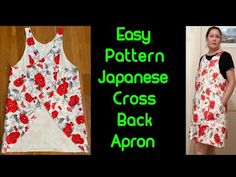 an easy pattern for a japanese cross back apron