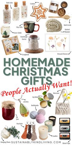 Holiday Homemade Gifts Low Budget Christmas Gifts, Skincare Decor, Unique Christmas Gifts Diy, Creative Homemade Gifts, Budget Christmas Gifts, Diy Christmas Gift Ideas, Handmade Presents, Sustainable Diy, Cozy Diy