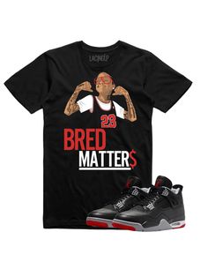 Bred Matters Classic t-shirt and works great for layered streetwear outfits. Thanks to its durable fabric, it maintains sharp lines along the edges and lasts a long time. Black Top With Graphic Design For Streetwear, Black Graphic Design Top For Streetwear, Black Graphic Top For Streetwear, Black Text Print Top For Streetwear, Black Urban T-shirt For Streetwear, Black Urban Streetwear T-shirt, Graphic Print Crew Neck T-shirt For Layering, Black Relaxed Fit T-shirt For Layering, Graphic Print Cotton T-shirt For Layering