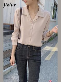 This is perfect for those who are looking for a clothing for a good price. It is fashionable, stylish, and it will look great on anyone who wears it. Do you wanahavit? V Neck Work Blouse, Soft Girl Outfits, Patch Work Blouse, Casual Tie, Elegant Office, Shirts Long Sleeve, Ladies Turtleneck Sweaters, Womens Turtleneck, Blazer Fashion