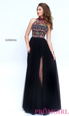 Style: SH-50141 Detail Image 3 Long Black Skirts, Black Skirts, Sherri Hill Prom, Sherri Hill Prom Dresses, Prom Designs, Designer Prom Dresses, Cute Prom Dresses, Prom Dress Shopping