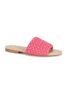 A woven strap lends simplistic dimension to the Prancie Slide Sandals from Kim Rogers that are ready to take on the warm weather. | Kim Rogers Women's Prancie Slide Sandals, Pink, 8.5M Casual Braided Sandals For Summer, Summer Flat Braided Sandals, Summer Braided Flat Sandals, Casual Braided Sandals For Spring, Adjustable Woven Leather Sandals For Summer, Braided Flat Sandals For Summer, Flat Braided Sandals For Summer, Summer Sandals With Adjustable Woven Leather, Casual Flat Sandals With Woven Leather