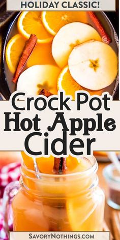 the crock pot hot apple cider recipe