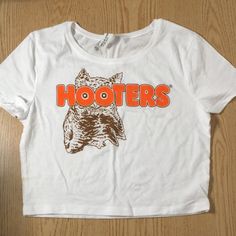 New Hooters Crop Top Liteweight Soft Stretchy And Comfy Choose From Sizes: Xs/Sm & Med/Lrg Makes A Great Halloween Costume White Logo Print Crop Top For Summer, White Logo Print Crop Top For Spring, Great Halloween Costumes, Orange White, Color Orange, Halloween Costume, Halloween Costumes, Crop Top, Womens Tops