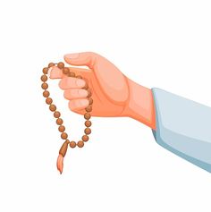 a hand holding a rosary with wooden beads on it royalty illustration stock images and clippings