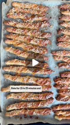 an image of food being cooked on a baking sheet with the words bake for 15 to 30 minutes and