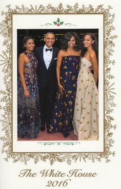 the obama family is posing for a photo in their evening gowns and tuxedos