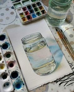 an instagram page with watercolors and paint