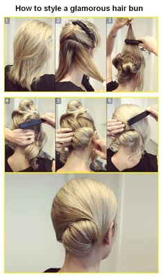 The Best 25 Useful Hair Tutorials Ever Sanggul Modern, Diy Updo, Updo Hairstyles Tutorials, Super Easy Hairstyles, Glamorous Hair, Hair Today, How To Style, Hair Updos