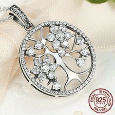 This One of a Kind Necklace is made from Authentic 925 Sterling Silver! A must have, makes for a great gift idea! The Tree of Life is a universal symbol found in many spiritual and mythological traditions around the world. In various cultures it is known as the Cosmic Tree, the World Tree and the Holy Tree The Tree of Life symbolizes many things, including wisdom, protection, strength, bounty, beauty, and redemption. This wise and holy Tree sustains creation with its abundant fruit and protection Not Sold in Stores! World Tree, Traditions Around The World, The Tree Of Life, Silver Tree, Tree Of Life Pendant, The Tree, Tree Of Life, Life Is, Great Gifts