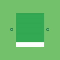 an image of a green square with two arrows pointing in opposite directions to the right