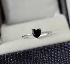 Welcome to my shop, you can find many beautiful gemstone jewelry here, and you also can ask for customized service. Main Stone: 5×5mm Heart Black Onyx  Available in 925 sterling silver,9k,14k,18k Solid Gold (white/yellow/Rose) THE GEMS CAN ALSO BE GIVEN DIFFERENT SHAPES BIRTHSTONE COLOR  : January - Garnet February - Amethyst March - Aquamarine April - Clear Crystal May - Emerald June - Alexandrite July - Pink Ruby August -  Peridot September - Sapphire October - Light Tourmaline November - Citr Sterling Silver Solitaire Heart Ring For Anniversary, Sterling Silver Heart Cut Birthstone Ring, Heart Shaped Sterling Silver Solitaire Jewelry, Silver Heart Birthstone Ring For Proposal, Classic Sterling Silver Heart Ring With Gemstone, Silver Heart Cut Birthstone Ring For Proposal, Proposal Sterling Silver Heart Ring, Sterling Silver Heart Cut Jewelry For Proposal, Heart Shaped Silver Birthstone Ring For Proposal