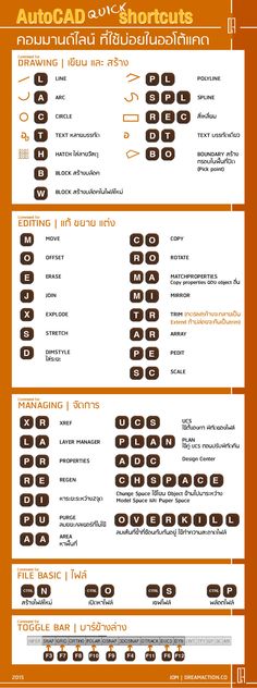 an orange and white poster with the words autocad in different languages on it