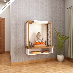 Puja Unit Design, Small Mandir, Puja Unit, Mandir Ideas, Mandir Designs, Home Mandir, Pooja Unit, Puja Mandir, Home Decor Indian