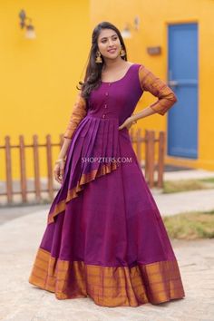 Narayanpet Dress, Long Frock Models, Frock Models, Frocks And Gowns, Simple Frock Design, Long Frock Designs, Simple Frocks, Frock For Women