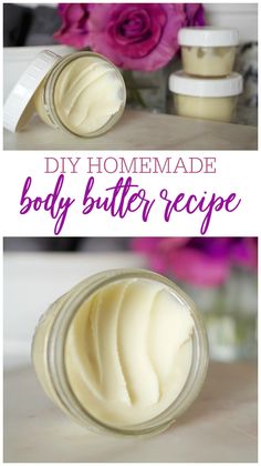 DIY Homemade Body Butter | Only 4 Ingredients! Diy Butter, Coffee Facial, Homemade Body Butter, Diy Body Butter, Body Butters Recipe, Moisturized Skin