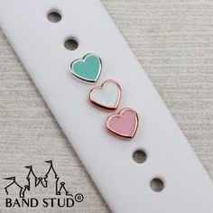 accessories, band stud, LuxeBar, tech wear, apple watch band, rings, bag charms, keychains, magic band charm, apple watch, smart watch, fitness tracker, magicband charm, apple watch charm, magicband bow, band bow, wearable tech, watch charm, band charm, slider, bar, screw, bracelet, jewelry, necklace, charms, luxe Cute Apple Watch Bands Kawaii, Apple Watch Band Charms Preppy, Heart Couture, Apple Watch Charm, Watch Charms, Screw Bracelet, Slider Bar, Tech Wear, Watch Smart