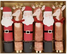 Christmas Character Large Crackers — Miko + Boone Home Table Decorating Ideas, Party Crackers, Table Decorating, Fabulous Christmas, Meri Meri, Christmas Party Favors, Tree Trimming