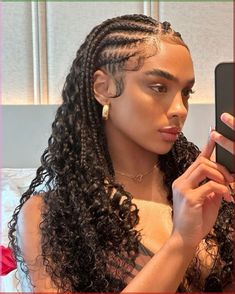 No-Heat Curls Hack 😍\ Goddess Braids Hairstyles, Braids Hairstyles Pictures, Braided Cornrow Hairstyles, Cute Box Braids Hairstyles, Quick Braided Hairstyles, Protective Hairstyles Braids, Pretty Braided Hairstyles, Natural Hair Braids