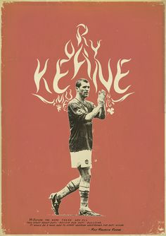 a drawing of a soccer player with his hands in the air and writing on it