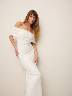 Sustainable Dresses - Shop Women's Dresses | Reformation El Salvador Wedding, Rehersal Dinner Dress, Dresses Church, Second Dress, Miami Style, Column Skirt, Wedding Festivities, Reformation Dress, Slip Dresses