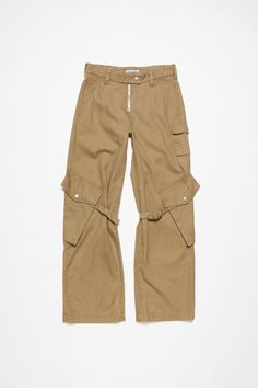 Utility Straight Jeans With Cargo Pockets, Khaki Straight Leg Parachute Pants With Cargo Pockets, Utility Cargo Jeans With Patch Pockets, Cotton Straight Leg Cargo Pants With Five Pockets, Straight Leg Khaki Cargo Pants With Patch Pockets, Khaki Straight Leg Cargo Pants With Patch Pockets, Straight Leg Cargo Pants With Patch Pockets In Khaki, Wide-leg Cotton Cargo Pants With Belt Loops, Khaki Utility Parachute Pants With Straight Leg