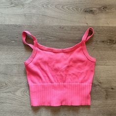 -Brand New! -One Size: Super Stretchy And Soft Material -Gorgeous Hot Pink Color Trendy Pink Seamless Tank Top, Trendy Seamless Pink Top, Trendy Pink Seamless Top, Trendy Seamless Crop Top, Trendy Seamless Beach Tops, Trendy Pink Bra Friendly Tank Top, Trendy Pink Bra-friendly Tank Top, Pink Seamless Crop Top Tank Top, Pink Seamless Crop Top Tank